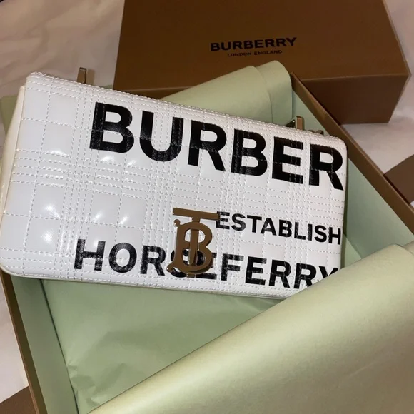 Burberry Horseferry Print Quilted Small Lola Bag in